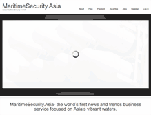 Tablet Screenshot of maritimesecurity.asia